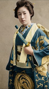Female Samurai in Old Japan — Myth & Memory. In the 1880s, as the age of the samurai faded into legend, Japanese women posed dressed as female samurai inspired by ancient folk tales and warrior heroines. These photographs reflect nostalgia, myth, and the lingering memory of Japan’s warrior past. #FemaleSamurai #OnnaBugeisha #SamuraiWomen #JapaneseFolklore #MeijiJapan #1880sJapan #OldJapan #JapaneseHistory #WarriorWomen | History in Motion