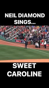 168K views · 6K reactions | In 2013 Neil Diamond flew unannounced to Boston to sing Sweet Caroline to show support to the city of Boston after the marathon bombing? | Happy Diamond | Facebook