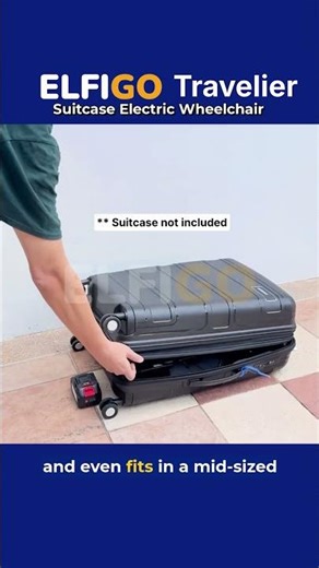 ELFIGO Travelier Suitcase Electric Wheelchair #shorts