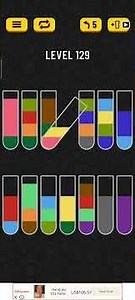 water sort puzzle - level 129