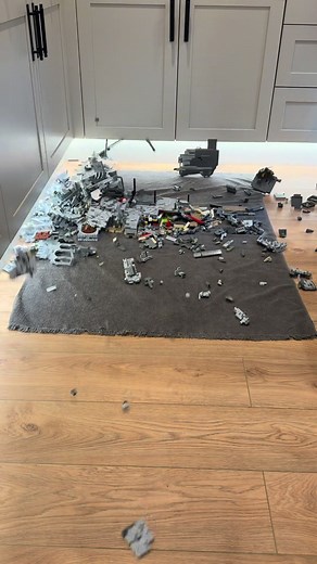 Epic Controlled Demolition of Helm's Deep with LEGO