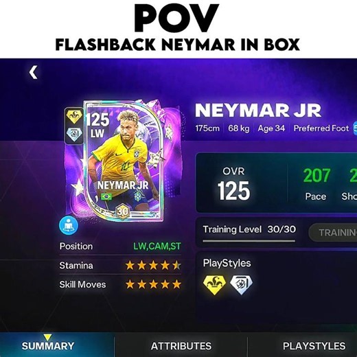Neymar is back but he's not F2P 😪 #fcmobile