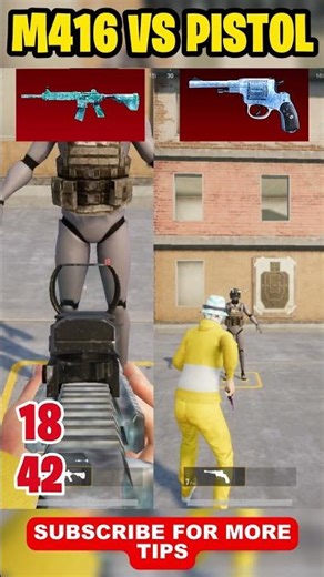 Forget M416? ❌ #Pistol VS M416 #pubgmtipsandtricks