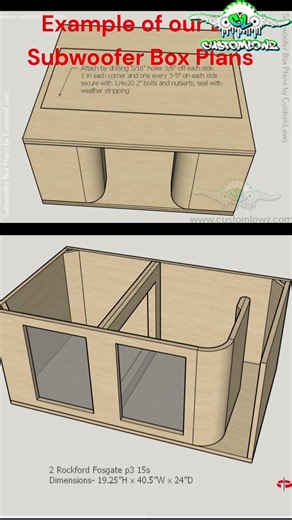 Build Your Own Subwoofer Box #shorts