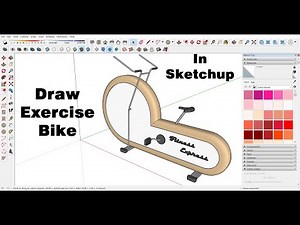 draw exercise bike in sketchup
