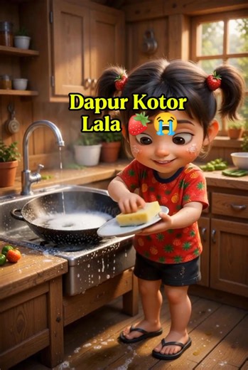 bersih bersih dapur kotor yuk bareng lala
