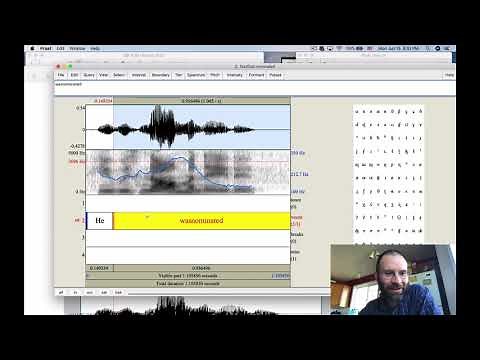 Ling 441 - Advanced Phonetics - Making a text grid in Praat