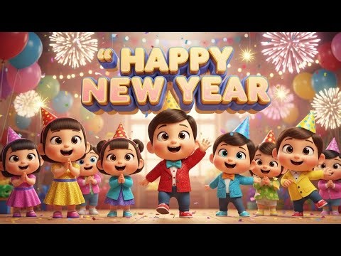 Happy New Year 🎉 | New Year Song for Kids & Toddlers | Sing, Dance & Celebrate! #happy #viral