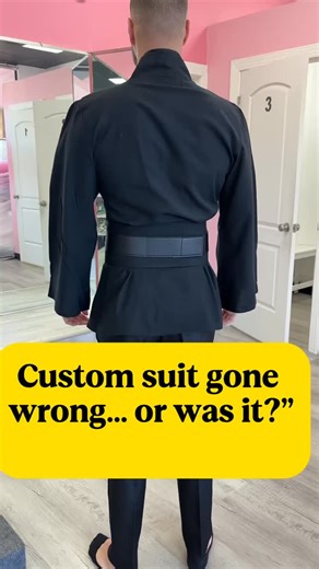 Custom suit gone wrong… or was it?CustomSuit #TailorTransformation #BeforeAndAfter #StyleFix #Menènashion #rubyalterations | Ruby Alterations & Cleaners | Facebook