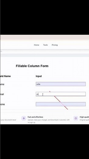 How to Fill PDF Form Online Free | VelaPDF Fill Form Tool