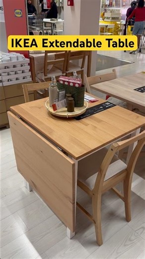 IKEA Extendable Dining Table 🍽️ | 2→4 Seats #ikeafinds #ikea #kitchenorgnizer