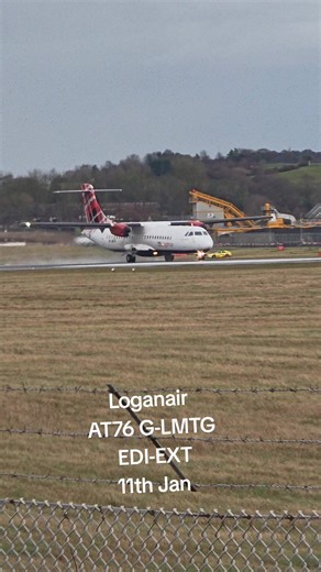 Loganair ATR-72 G-LMTG EDI-EXT 11th Jan #aviation #avgeek #plane #spotting #propeller
