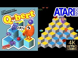 Q*bert Atari 5200 4k Gameplay