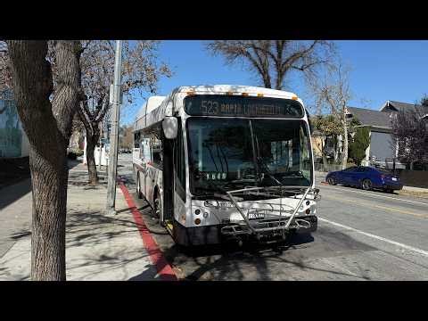 RARE! Misplaced Shorty | VTA 4127 on Route 523 Rapid - 2014 Gillig BRT HEV 29'