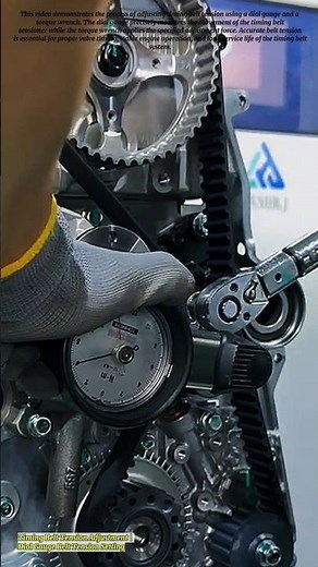 Timing Belt Tension Adjustment | Dial Gauge Belt Tension Setting