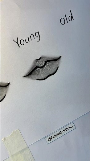 Baby to Old , lips drawing. #howtodraw #art #drawing #artist #shorts