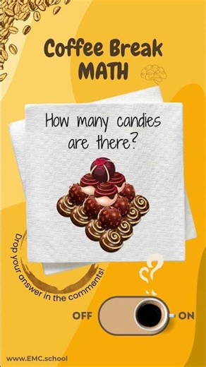 Coffee Break Math 🧠 | How Many Candies Can You Count? #CoffeeBreakMath #MathChallenge