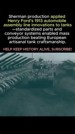 Henry Ford's Assembly Line APPLIED to Making Tanks || WW2 #shorts #ww2