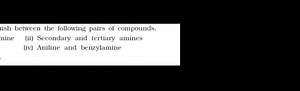 iish between the following pairs of compounds.(ii) Secondary a... | Filo