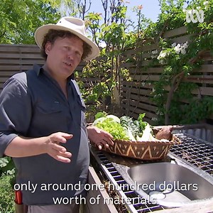 Josh solves two of his garden dilemmas by creating an outdoor DIY wash station that optimises water for both his vegies and compost! 💚 | Gardening Australia