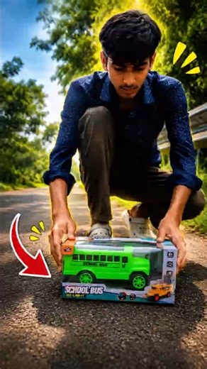 amazing mini school bus toy #toys #toys #funtoys #toystory #funnytoys #unboxing #viral