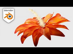 Create Houdini Like Flowers in Blender Tutorial (cloth sim)