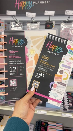 5.6K views · 129 reactions | Pick up one of our NEW Happy Planners at Staples! Wanna know what’s new? ⬇️Lower $19.99 price point Durable, flexible Happy Planner covers A full page of Happy Planner stickers July-start dates + 3 bonus months Your everyday Happy Planner essentials are just a stop away at Staples!  by @happy.2.plan #happyplanner #staplesfinds #2024planners #2025planner | The Happy Planner | Facebook