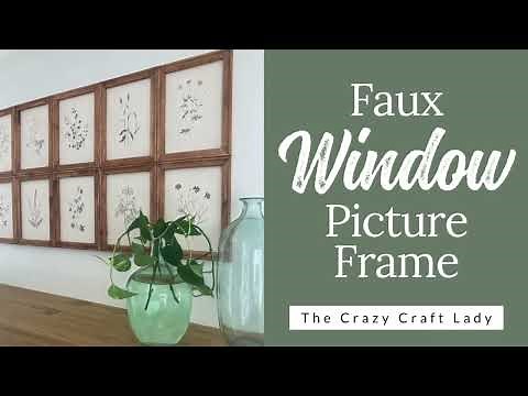 Faux Window Picture Frame