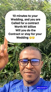 Wedding or you are taking the 1 billion Naira contract? #viral #Trending #Explore #ForYou #Reels #ReelsVideo #FacebookReels #ReelsTrending #iloveyou #innovation #tbt #socialmediamarketing #photography #photooftheday #Creativity #inspiration #motivation #THEGREATNESS#NASWORLDTV #Nasworldtv #nasofabuja #TG Nas World Tv | Nas World Tv