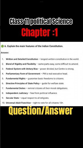 Class 11 Political science Chapter:1 Q/A #exam #class #class11