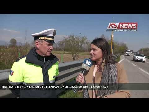 RIATTIVATO IL VELOX TAGLIATO DA FLEXIMAN LUNGO L'SS53 POSTUMIA | 20/03/2026