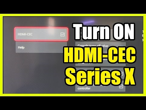 How to Turn On HDMI-CEC for Device Control on your Xbox Series X (Settings Tutorial)