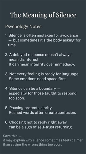 The Meaning of Silence | Why Not Responding Right Away Isn’t Avoidance