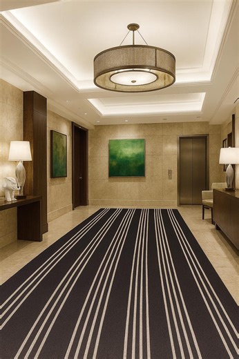 Hand Tufted Black Stair Runner Rug, Luxury Striped Wool Stair Carpet, Custom Hallway Runner Rug for Modern Home Decor - Etsy