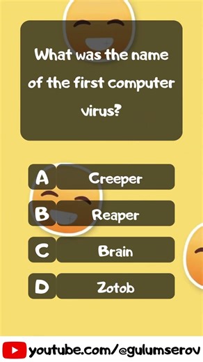 What was the name of the first computer virus?
