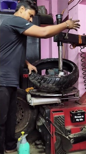 140,60,R17 tyre repairing quick and easy process 💯✅🫡
