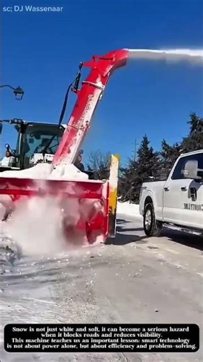 Smart Winter Road Clearing Technology! #shorts