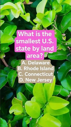 What is the smallest U.S. state by land area?