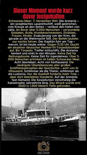 Schwarzes Meer 1941 – 5.000 Tote in vier Minuten #ZweiterWeltkrieg #Armenia