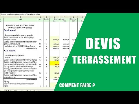 COMMENT RÉALISER UN DEVIS DE TERRASSEMENT ??
