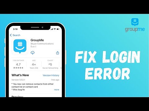 Fix GroupMe Login Error | Sign In Problem