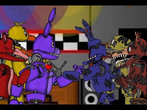 FNaF|Dc2|Unwithered vs Scrap withereds