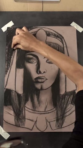 Drawing Cleopatra Reborn: Freehand art with mind-blowing details and depth