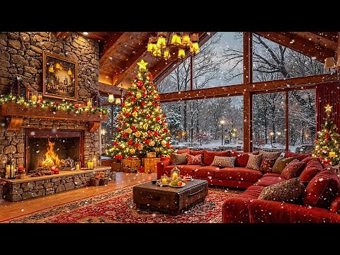 Relaxing Christmas Music with Fireplace Ambience🎄Merry Christmas 2026🎅 Top Christmas Songs Playlist
