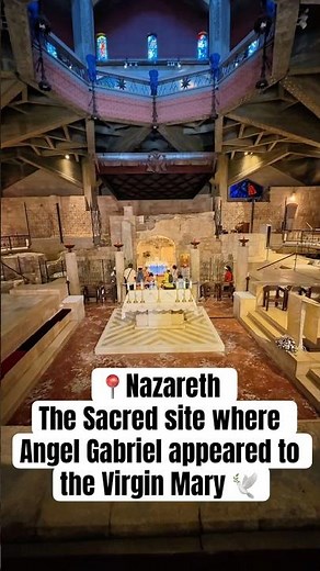 📍Nazareth the sacred site where the Angel Gabriel appeared to the Virgin Mary🕊️🛐#Nazareth #Jesus
