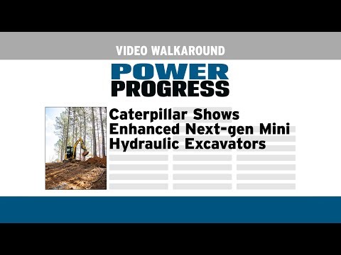 Caterpillar Shows Enhanced Next-gen Mini Hydraulic Excavators