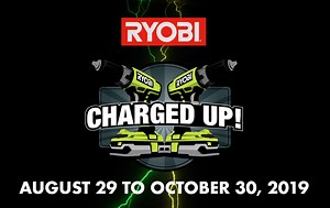 34 reactions · 34 comments | It’s time to get Charged Up with RYOBI! Right now, get a free battery and charger with the purchase of select bare tools. Learn More: www.ryobitools.ca/offerings | RYOBI Power Tools Canada | Facebook
