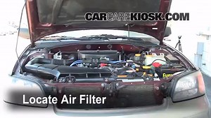 How to Change Engine Air Filter: 2000 Subaru Outback 2.5L 4 Cyl.