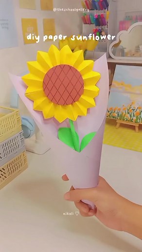 DIY Paper Sunflower Tutorial