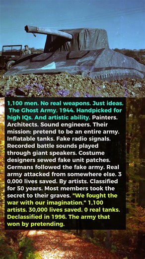 Army of Artists Defeated the Nazis Using Inflatable Tanks and Fake Radio Signals